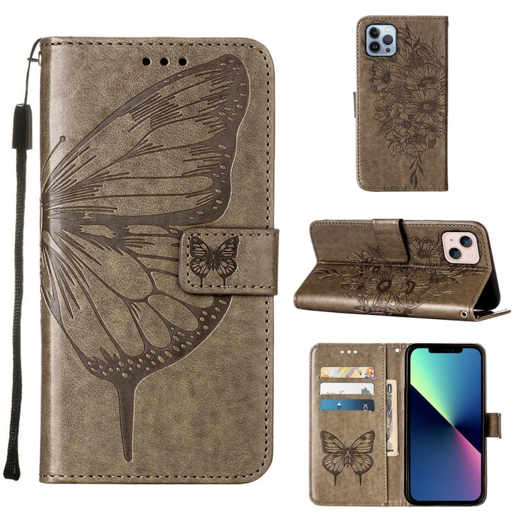 Embossed Butterfly Leather Phone Case, For iPhone 16 Pro, For iPhone 16 Plus, For iPhone 16, For iPhone 15 Pro Max, For iPhone 15 Pro, For iPhone 15 Plus