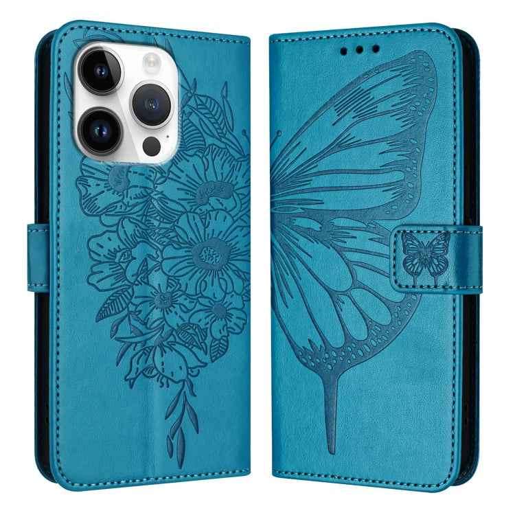 Embossed Butterfly Leather Phone Case, For iPhone 16 Pro, For iPhone 16 Plus, For iPhone 16, For iPhone 15 Pro Max, For iPhone 15 Pro, For iPhone 15 Plus