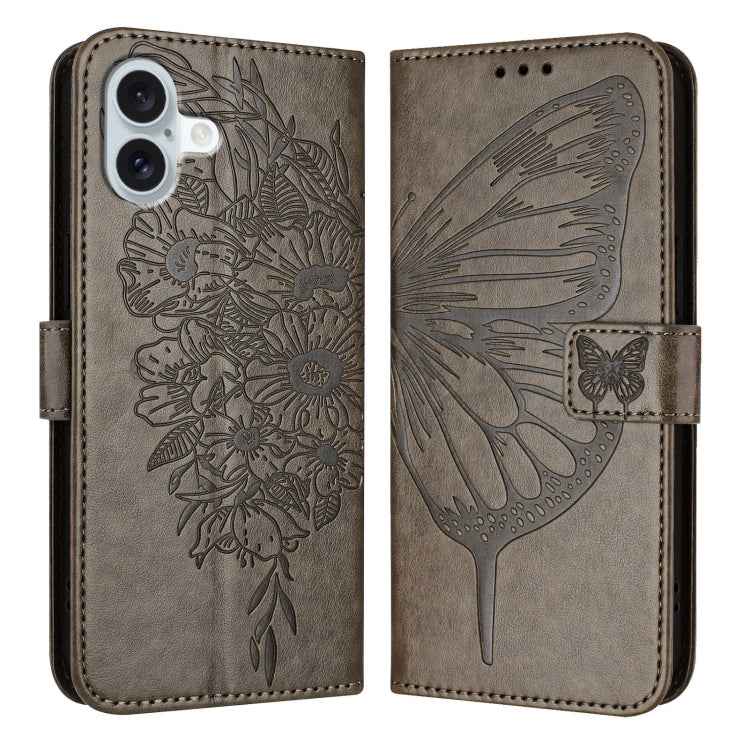 Embossed Butterfly Leather Phone Case, For iPhone 16 Pro, For iPhone 16 Plus, For iPhone 16, For iPhone 15 Pro Max, For iPhone 15 Pro, For iPhone 15 Plus