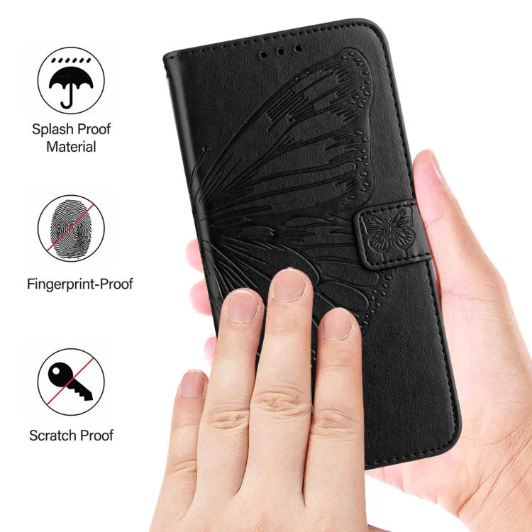 Embossed Butterfly Leather Phone Case, For iPhone 18 Pro / 17 Pro, For iPhone 18 Pro Max / 17 Pro Max, For iPhone 17e / 16e, For iPhone 17, For iPhone Air, For iPhone 16 Pro Max