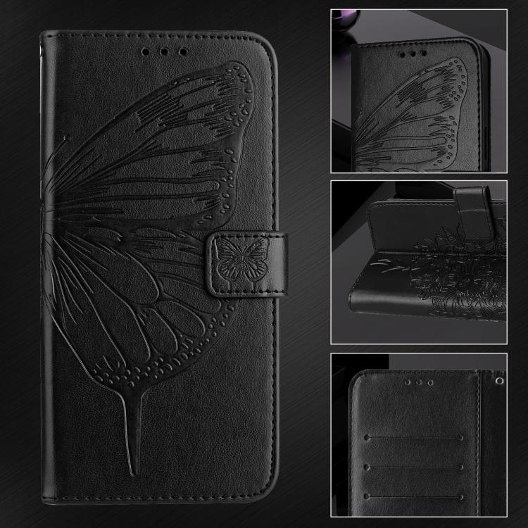 Embossed Butterfly Leather Phone Case, For iPhone 18 Pro / 17 Pro, For iPhone 18 Pro Max / 17 Pro Max, For iPhone 17e / 16e, For iPhone 17, For iPhone Air, For iPhone 16 Pro Max