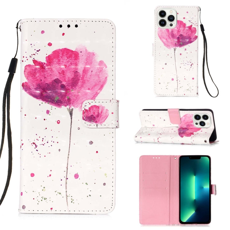 3D Painting Horizontal Flip Leather Phone Case, For iPhone 16 Pro, For iPhone 16 Plus, For iPhone 16, For iPhone 15 Pro Max, For iPhone 15 Pro, For iPhone 15 Plus