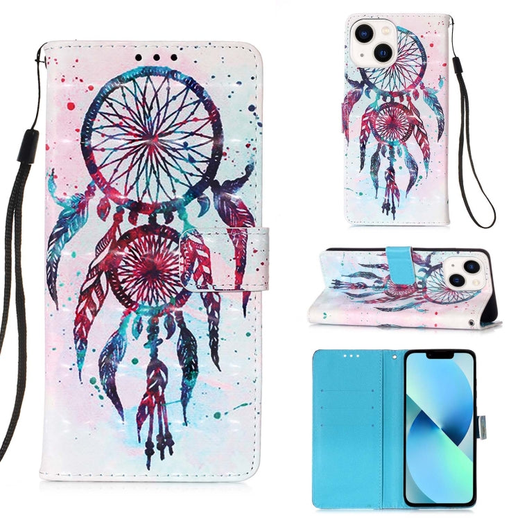 3D Painting Horizontal Flip Leather Phone Case, For iPhone 16 Pro, For iPhone 16 Plus, For iPhone 16, For iPhone 15 Pro Max, For iPhone 15 Pro, For iPhone 15 Plus