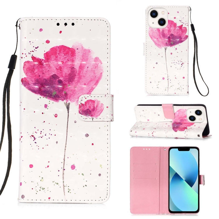 3D Painting Horizontal Flip Leather Phone Case, For iPhone 16 Pro, For iPhone 16 Plus, For iPhone 16, For iPhone 15 Pro Max, For iPhone 15 Pro, For iPhone 15 Plus