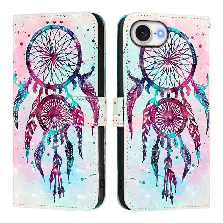 3D Painting Horizontal Flip Leather Phone Case, For iPhone 17e / 16e, For iPhone 17 Pro Max, For iPhone 17 Pro, For iPhone 17, For iPhone Air, For iPhone 16 Pro Max