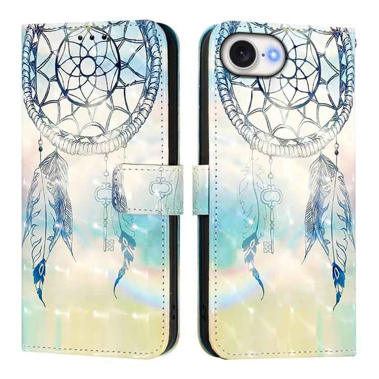 3D Painting Horizontal Flip Leather Phone Case, For iPhone 17e / 16e, For iPhone 17 Pro Max, For iPhone 17 Pro, For iPhone 17, For iPhone Air, For iPhone 16 Pro Max