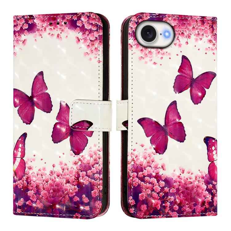 3D Painting Horizontal Flip Leather Phone Case, For iPhone 17e / 16e, For iPhone 17 Pro Max, For iPhone 17 Pro, For iPhone 17, For iPhone Air, For iPhone 16 Pro Max
