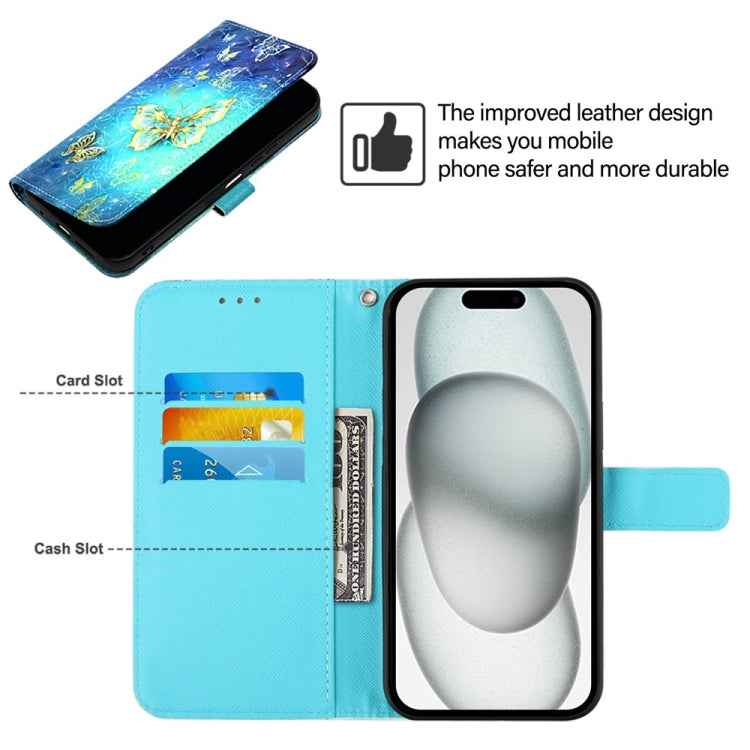 3D Painting Horizontal Flip Leather Phone Case, For iPhone 16 Pro, For iPhone 16 Plus, For iPhone 16, For iPhone 15 Pro Max, For iPhone 15 Pro, For iPhone 15 Plus