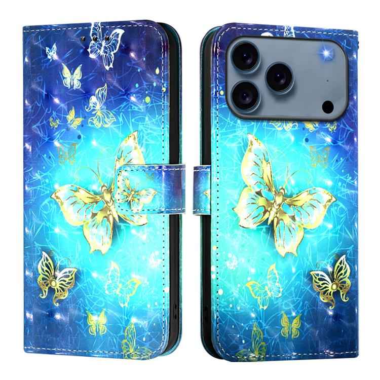 3D Painting Horizontal Flip Leather Phone Case, For iPhone 17e / 16e, For iPhone 17 Pro Max, For iPhone 17 Pro, For iPhone 17, For iPhone Air, For iPhone 16 Pro Max