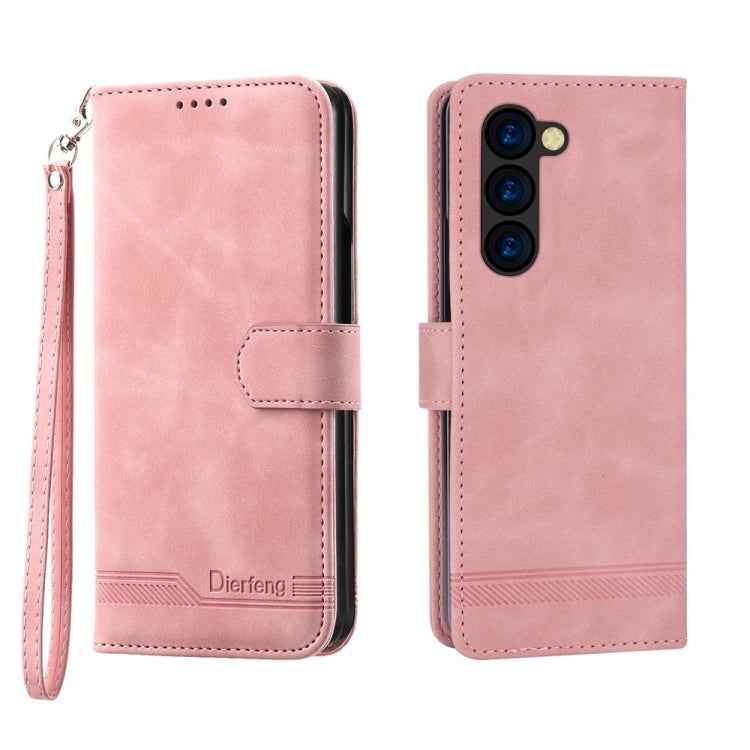 Dierfeng Dream Line TPU + PU Leather Phone Case, For Samsung Galaxy Z Flip6 / Flip7 FE, For Samsung Galaxy Z Fold6, For Samsung Galaxy Z Fold5, For Samsung Galaxy Z Flip5