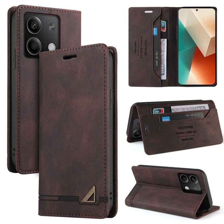 Skin Feel Anti-theft Brush Horizontal Flip Leather Case with Holder, For Xiaomi Redmi Note 13 5G, For Xiaomi Redmi 13C, For Xiaomi Redmi Note 13 Pro+, For Xiaomi Redmi Note 13 Pro 5G, For Xiaomi 13T, For Xiaomi Redmi 12                                 ...