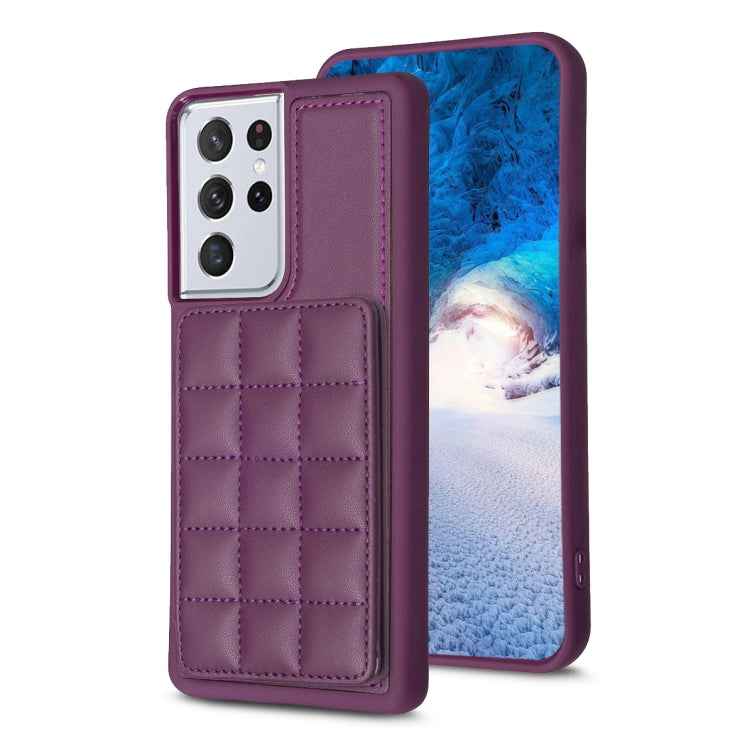 Grid Card Slot Holder Phone Case, For Samsung Galaxy S21 5G, For Samsung Galaxy S21+ 5G, For Samsung Galaxy S21 Ultra 5G, For Samsung Galaxy A12