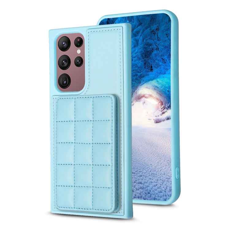 Grid Card Slot Holder Phone Case, For Samsung Galaxy S23 Ultra 5G, For Samsung Galaxy S22 Ultra 5G, For Samsung Galaxy S22+ 5G, For Samsung Galaxy S22 5G, For Samsung Galaxy S21 FE 5G, For Samsung Galaxy A53