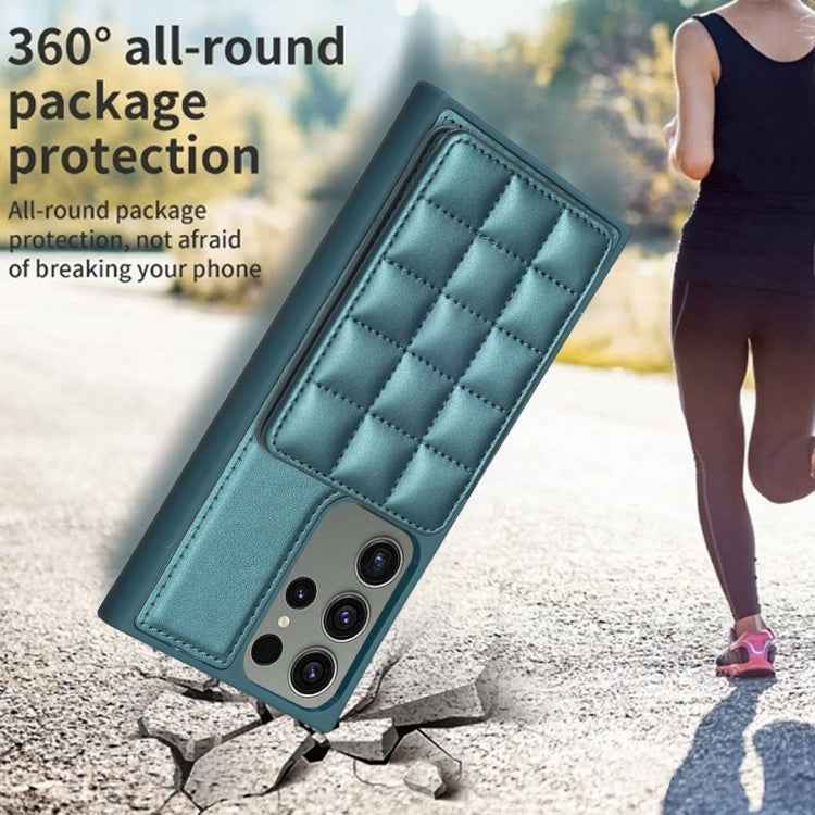 Grid Card Slot Holder Phone Case, For Samsung Galaxy S23 Ultra 5G, For Samsung Galaxy S22 Ultra 5G, For Samsung Galaxy S22+ 5G, For Samsung Galaxy S22 5G, For Samsung Galaxy S21 FE 5G, For Samsung Galaxy A53