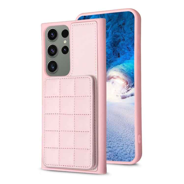 Grid Card Slot Holder Phone Case, For Samsung Galaxy S23 Ultra 5G, For Samsung Galaxy S22 Ultra 5G, For Samsung Galaxy S22+ 5G, For Samsung Galaxy S22 5G, For Samsung Galaxy S21 FE 5G, For Samsung Galaxy A53