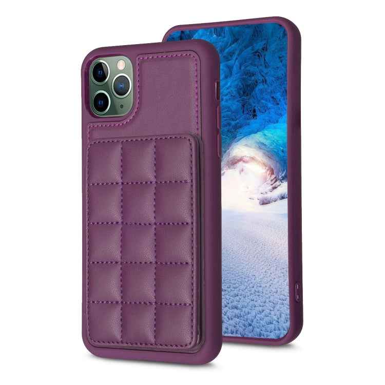 Grid Card Slot Holder Phone Case, For iPhone 12 Pro Max, For iPhone 11 Pro Max, For iPhone 11, For iPhone 11 Pro, For iPhone XS / X, For iPhone XR