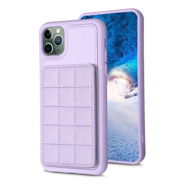 Grid Card Slot Holder Phone Case, For iPhone 12 Pro Max, For iPhone 11 Pro Max, For iPhone 11, For iPhone 11 Pro, For iPhone XS / X, For iPhone XR