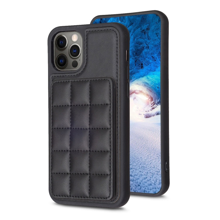 Grid Card Slot Holder Phone Case, For iPhone 15, For iPhone 14 Pro Max, For iPhone SE 2022 / SE 2020 / 8 / 7, For iPhone 13 Pro Max, For iPhone 13 Pro, For iPhone 12 / 12 Pro