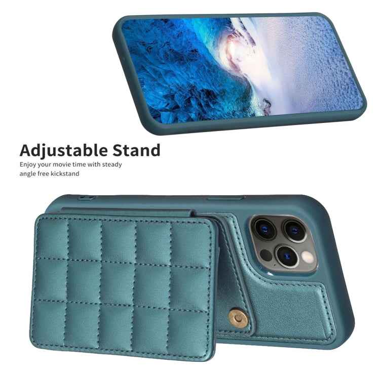 Grid Card Slot Holder Phone Case, For iPhone 12 Pro Max, For iPhone 11 Pro Max, For iPhone 11, For iPhone 11 Pro, For iPhone XS / X, For iPhone XR