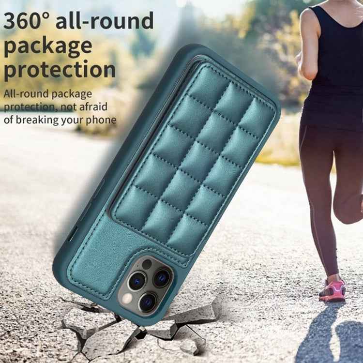 Grid Card Slot Holder Phone Case, For iPhone 12 Pro Max, For iPhone 11 Pro Max, For iPhone 11, For iPhone 11 Pro, For iPhone XS / X, For iPhone XR