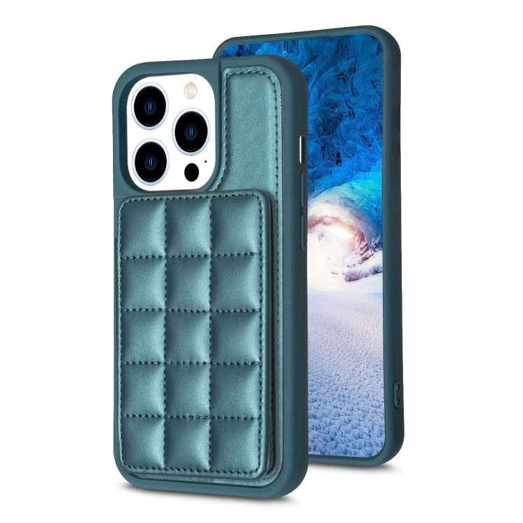 Grid Card Slot Holder Phone Case, For iPhone 15, For iPhone 14 Pro Max, For iPhone SE 2022 / SE 2020 / 8 / 7, For iPhone 13 Pro Max, For iPhone 13 Pro, For iPhone 12 / 12 Pro