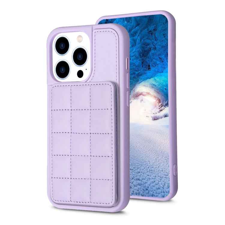 Grid Card Slot Holder Phone Case, For iPhone 15, For iPhone 14 Pro Max, For iPhone SE 2022 / SE 2020 / 8 / 7, For iPhone 13 Pro Max, For iPhone 13 Pro, For iPhone 12 / 12 Pro