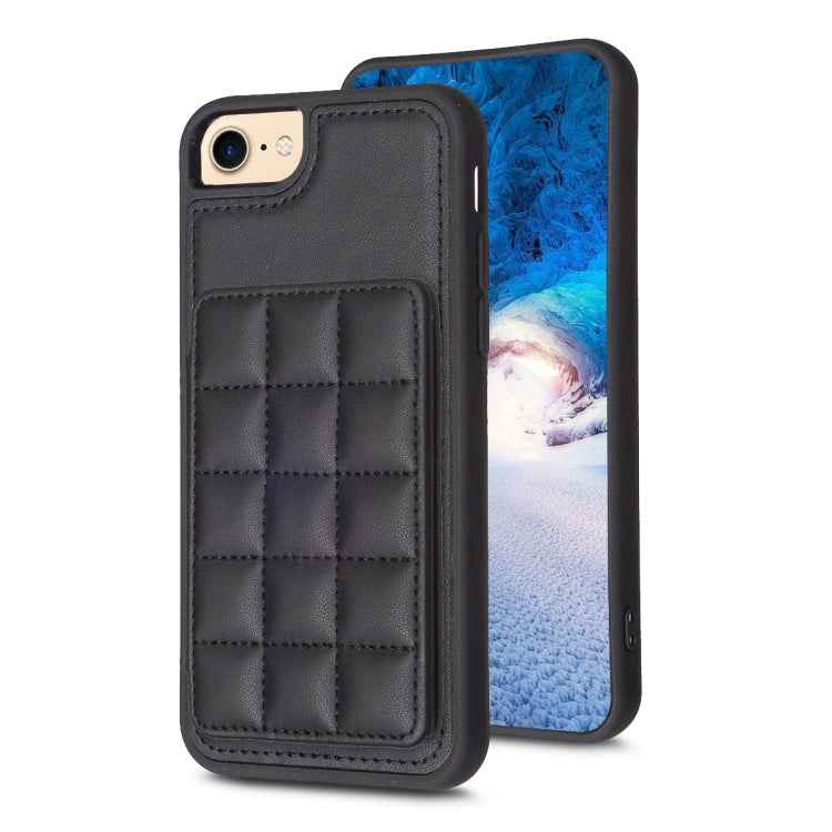 Grid Card Slot Holder Phone Case, For iPhone 15, For iPhone 14 Pro Max, For iPhone SE 2022 / SE 2020 / 8 / 7, For iPhone 13 Pro Max, For iPhone 13 Pro, For iPhone 12 / 12 Pro