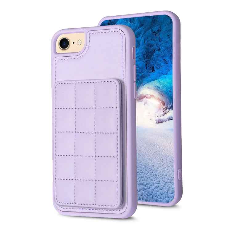 Grid Card Slot Holder Phone Case, For iPhone 15, For iPhone 14 Pro Max, For iPhone SE 2022 / SE 2020 / 8 / 7, For iPhone 13 Pro Max, For iPhone 13 Pro, For iPhone 12 / 12 Pro