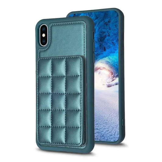 Grid Card Slot Holder Phone Case, For iPhone XS Max, For iPhone 8 Plus / 7 Plus