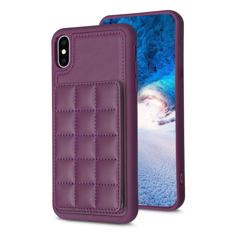 Grid Card Slot Holder Phone Case, For iPhone 12 Pro Max, For iPhone 11 Pro Max, For iPhone 11, For iPhone 11 Pro, For iPhone XS / X, For iPhone XR