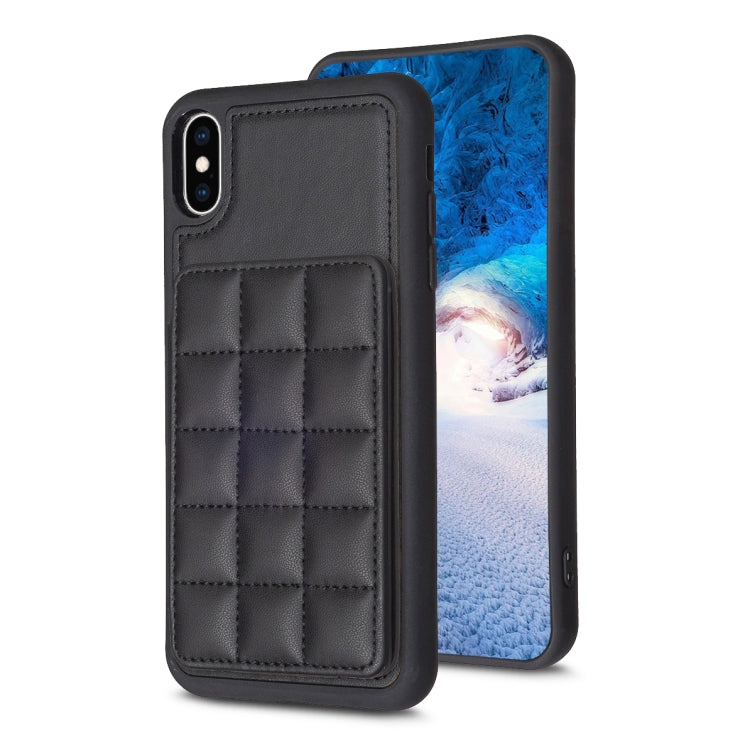 Grid Card Slot Holder Phone Case, For iPhone 12 Pro Max, For iPhone 11 Pro Max, For iPhone 11, For iPhone 11 Pro, For iPhone XS / X, For iPhone XR