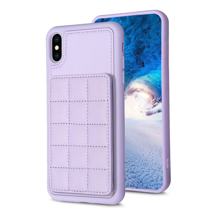 Grid Card Slot Holder Phone Case, For iPhone 12 Pro Max, For iPhone 11 Pro Max, For iPhone 11, For iPhone 11 Pro, For iPhone XS / X, For iPhone XR