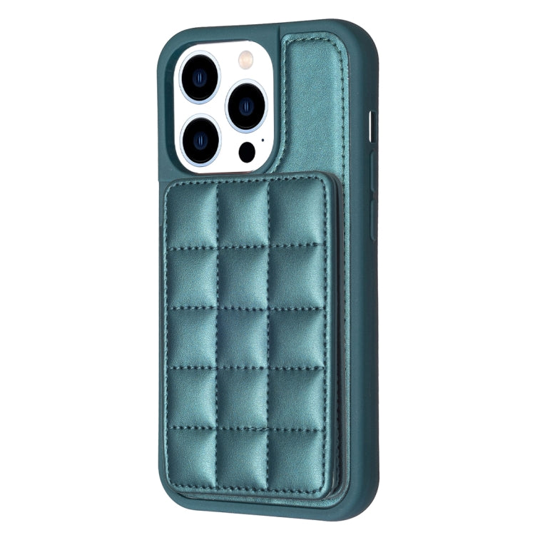 Grid Card Slot Holder Phone Case, For iPhone 15 Pro Max, For iPhone 14 Plus, For iPhone 15 Pro, For iPhone 14 / 13, For iPhone 14 Pro, For iPhone 15 Plus