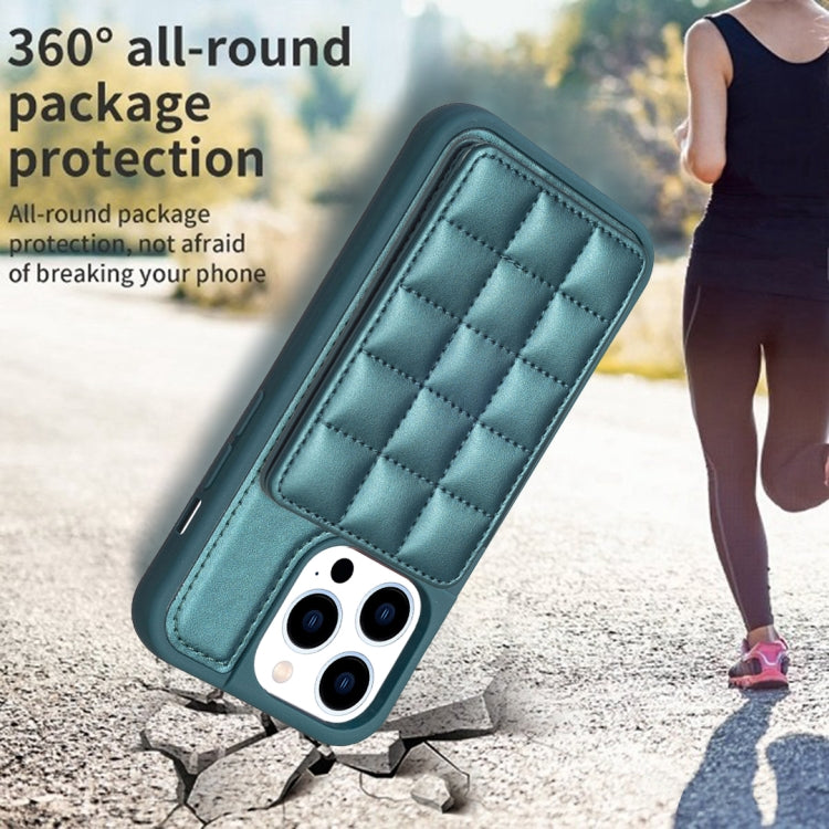 Grid Card Slot Holder Phone Case, For iPhone 15 Pro Max, For iPhone 14 Plus, For iPhone 15 Pro, For iPhone 14 / 13, For iPhone 14 Pro, For iPhone 15 Plus