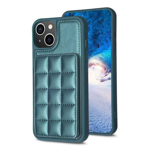 Grid Card Slot Holder Phone Case, For iPhone 15, For iPhone 14 Pro Max, For iPhone SE 2022 / SE 2020 / 8 / 7, For iPhone 13 Pro Max, For iPhone 13 Pro, For iPhone 12 / 12 Pro