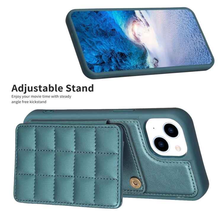 Grid Card Slot Holder Phone Case, For iPhone 15, For iPhone 14 Pro Max, For iPhone SE 2022 / SE 2020 / 8 / 7, For iPhone 13 Pro Max, For iPhone 13 Pro, For iPhone 12 / 12 Pro