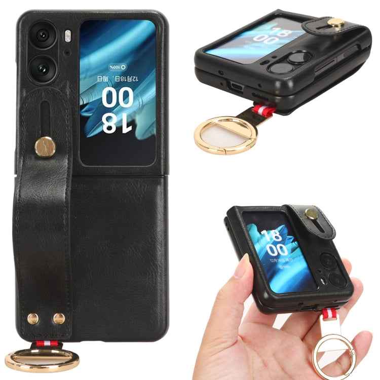 Wristband Leather Back Phone Case, For OPPO K11X 5G, For OPPO Find X8 Pro, For OPPO Find N2 Flip