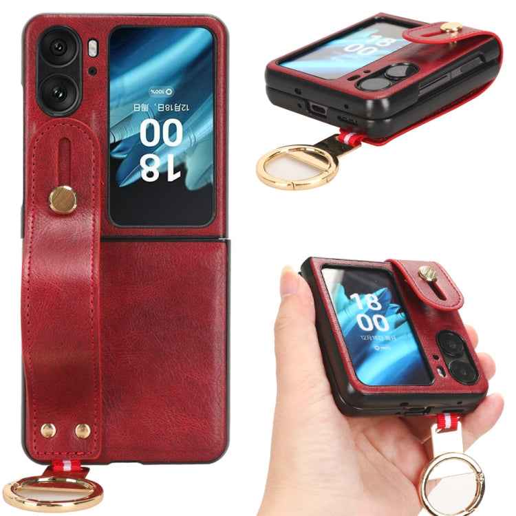 Wristband Leather Back Phone Case, For OPPO K11X 5G, For OPPO Find X8 Pro, For OPPO Find N2 Flip