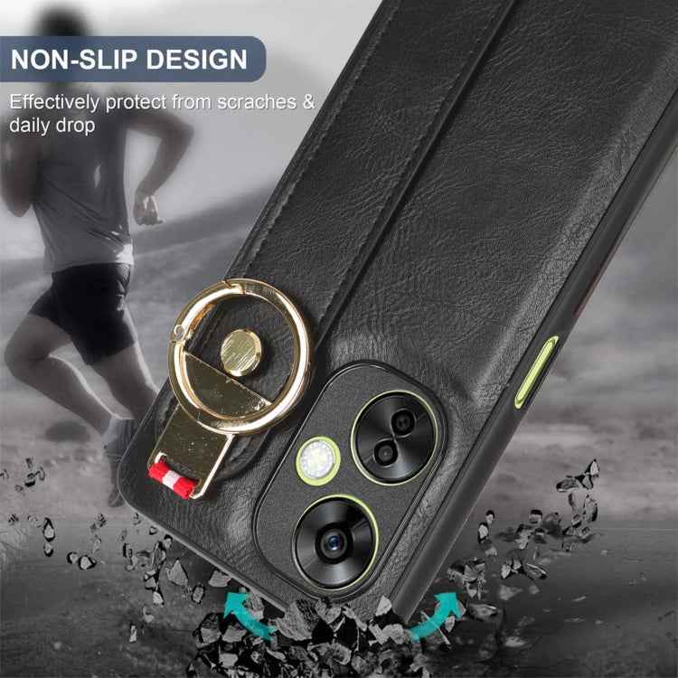 Wristband Leather Back Phone Case, For OPPO K11X 5G, For OPPO Find X8 Pro, For OPPO Find N2 Flip