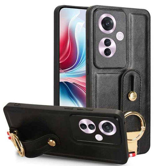 Wristband Leather Back Phone Case, For OPPO Reno11 F / F25 Pro, For OPPO Find X7, For OPPO Reno11 5G Global, For OPPO Reno11 Pro, For OPPO Find X7 Ultra, For OPPO A79 5G Global / A2, For OPPO K11 5G, For OPPO Reno10 /10 Pro 5G Global, For OPPO A78 4G