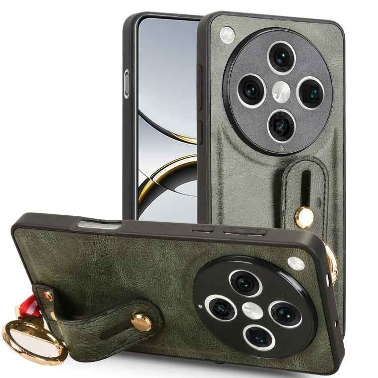 Wristband Leather Back Phone Case, For OPPO K11X 5G, For OPPO Find X8 Pro, For OPPO Find N2 Flip