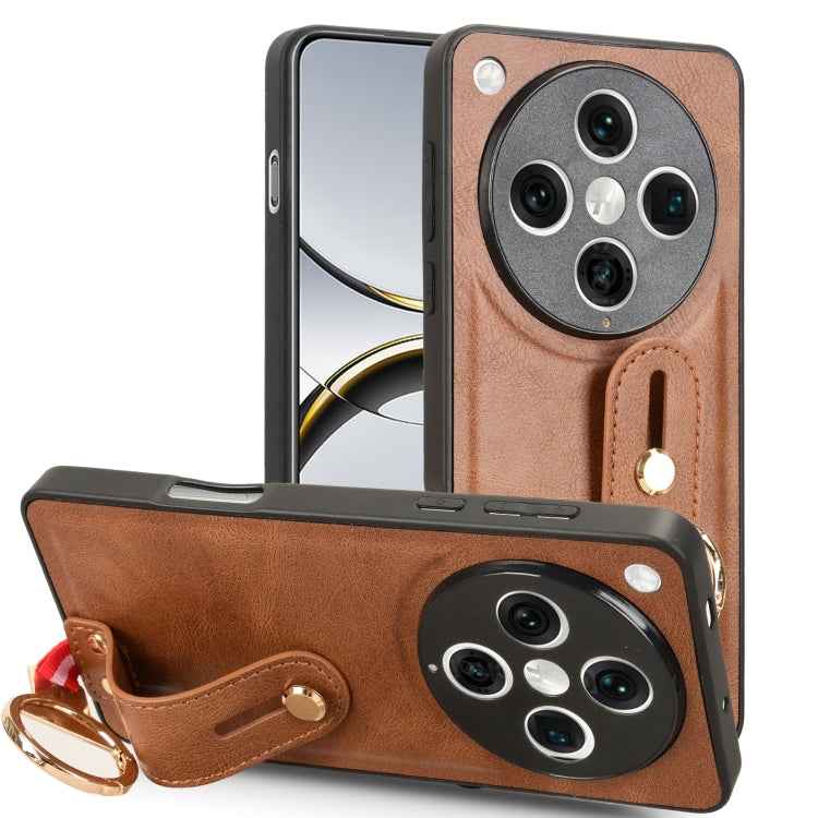 Wristband Leather Back Phone Case, For OPPO K11X 5G, For OPPO Find X8 Pro, For OPPO Find N2 Flip