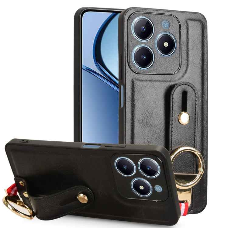 Wristband Leather Back Phone Case, For Realme C75, For Realme 13 Pro 5G, For Realme C63 4G / C61 4G, For Realme Narzo N63 4G, For Realme 11 4G Global, For Realme 11 5G Global, For Realme C53 4G / Narzo N53, For Realme 11 Pro / 11 Pro+