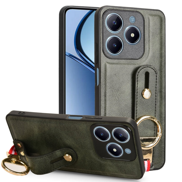 Wristband Leather Back Phone Case, For Realme C75, For Realme 13 Pro 5G, For Realme C63 4G / C61 4G, For Realme Narzo N63 4G, For Realme 11 4G Global, For Realme 11 5G Global, For Realme C53 4G / Narzo N53, For Realme 11 Pro / 11 Pro+