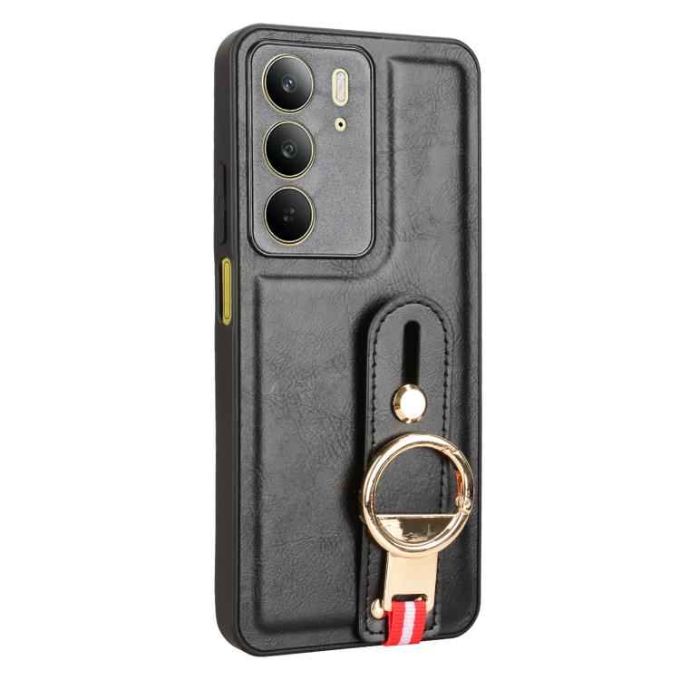 Wristband Leather Back Phone Case, For Realme C75, For Realme 13 Pro 5G, For Realme C63 4G / C61 4G, For Realme Narzo N63 4G, For Realme 11 4G Global, For Realme 11 5G Global, For Realme C53 4G / Narzo N53, For Realme 11 Pro / 11 Pro+