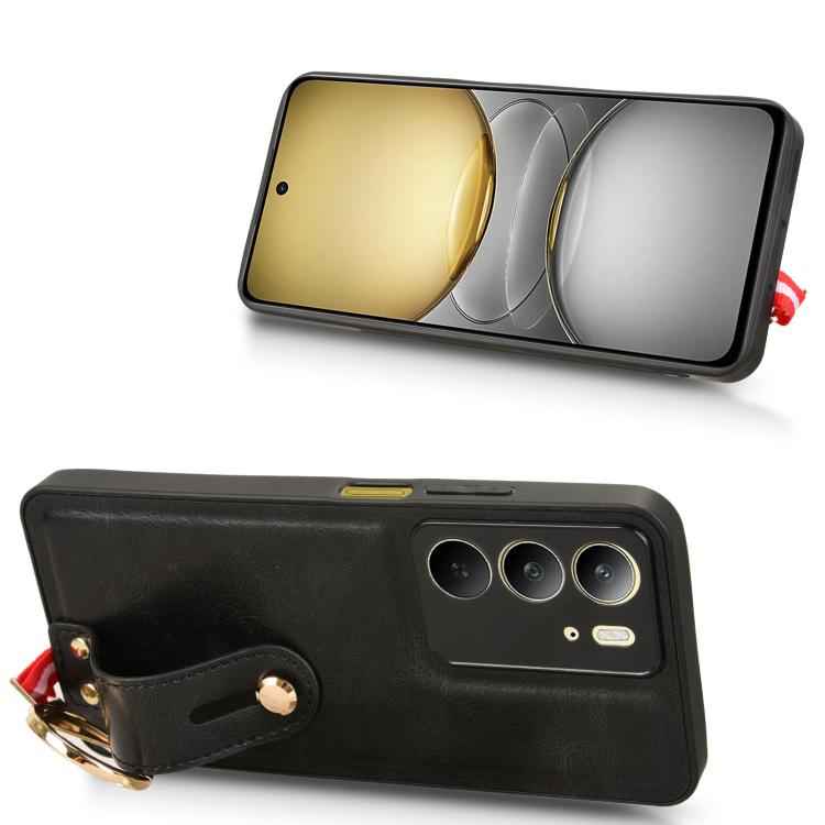 Wristband Leather Back Phone Case, For Realme C75, For Realme 13 Pro 5G, For Realme C63 4G / C61 4G, For Realme Narzo N63 4G, For Realme 11 4G Global, For Realme 11 5G Global, For Realme C53 4G / Narzo N53, For Realme 11 Pro / 11 Pro+