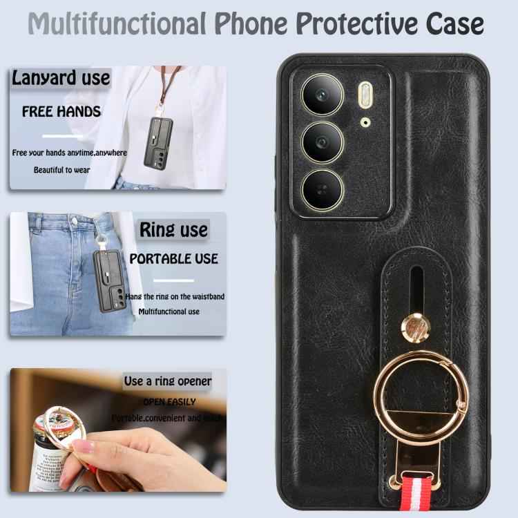 Wristband Leather Back Phone Case, For Realme C75, For Realme 13 Pro 5G, For Realme C63 4G / C61 4G, For Realme Narzo N63 4G, For Realme 11 4G Global, For Realme 11 5G Global, For Realme C53 4G / Narzo N53, For Realme 11 Pro / 11 Pro+