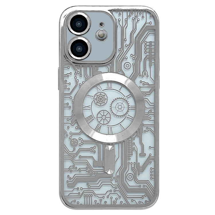 Electroplated Circuit Board Pattern MagSafe Phone Case, For iPhone 13, For iPhone 12, For iPhone 12 Pro Max, For iPhone 12 Pro, For iPhone 11 Pro Max, For iPhone 11
