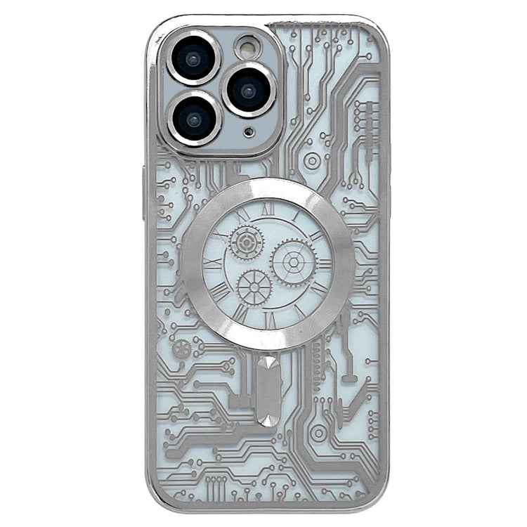 Electroplated Circuit Board Pattern MagSafe Phone Case