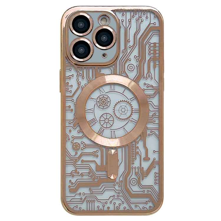 Electroplated Circuit Board Pattern MagSafe Phone Case